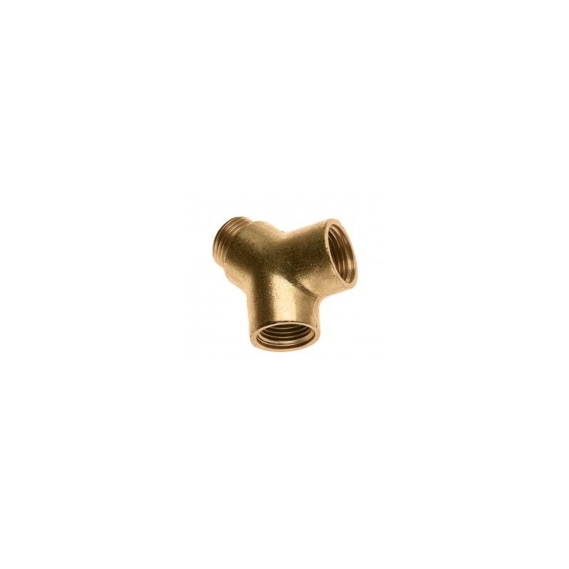 BONFIX Draad messing Y-stuk 1/2" bu x bi x bu