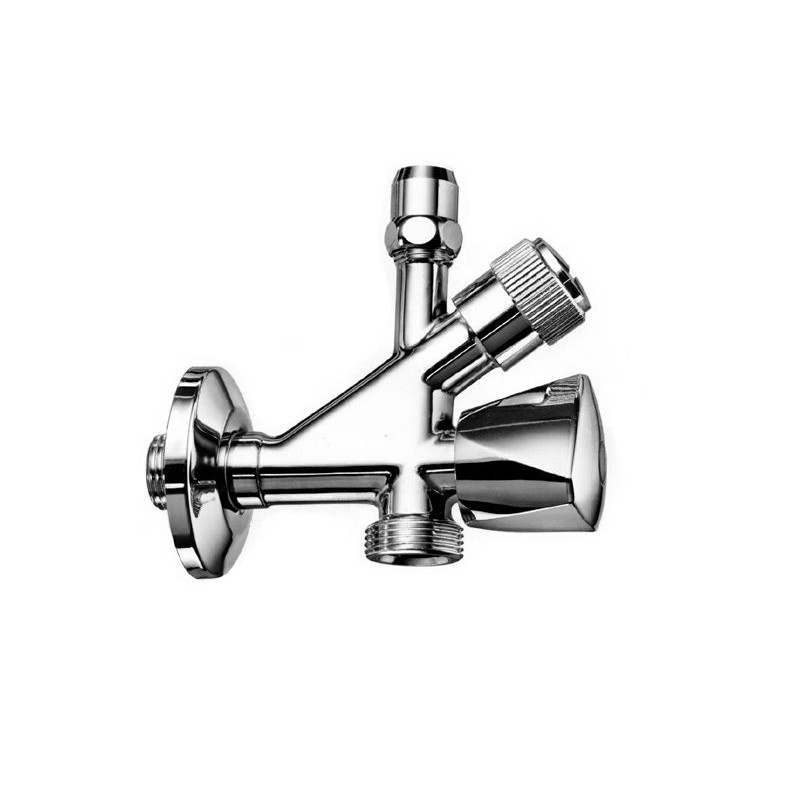 Raminex Combi-tapkraan met knopbediening en terugstroomklep 1/2 x 3/4"
