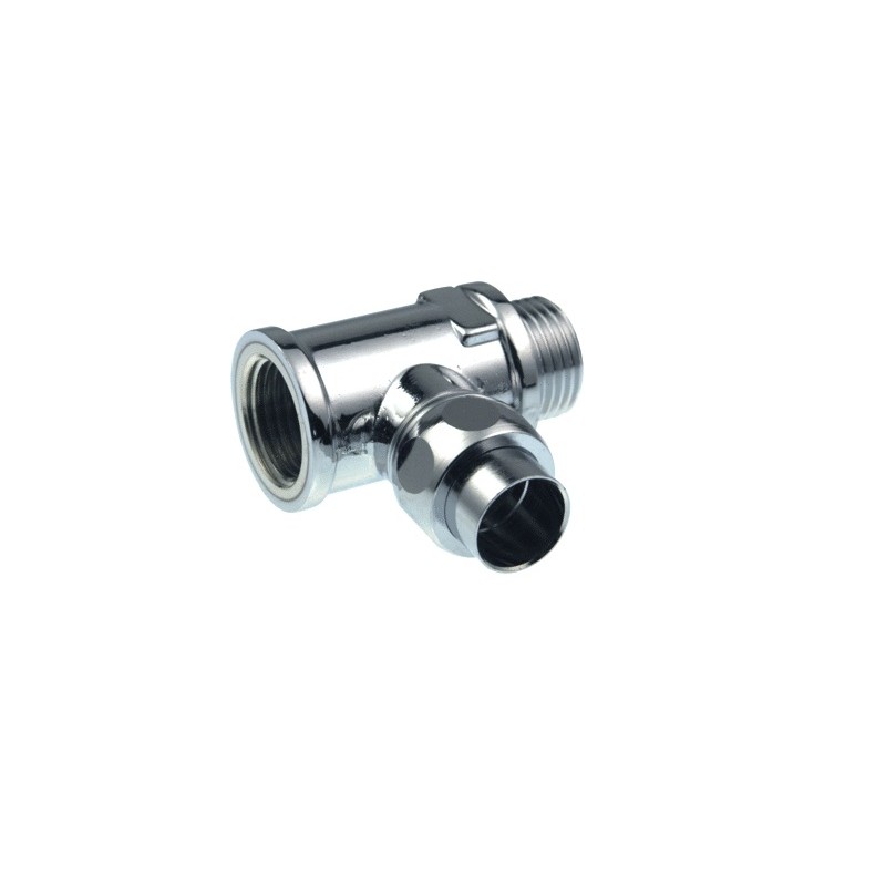 chroom kraan T-stuk 1/2x15 mm