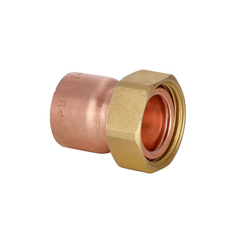 roodkoperen soldeer 2 delige koppeling 14 x 3/8"