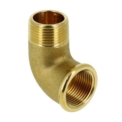 BONFIX Draad messing knie 3/8" bi.dr. x 3/8" bu.dr. conisch