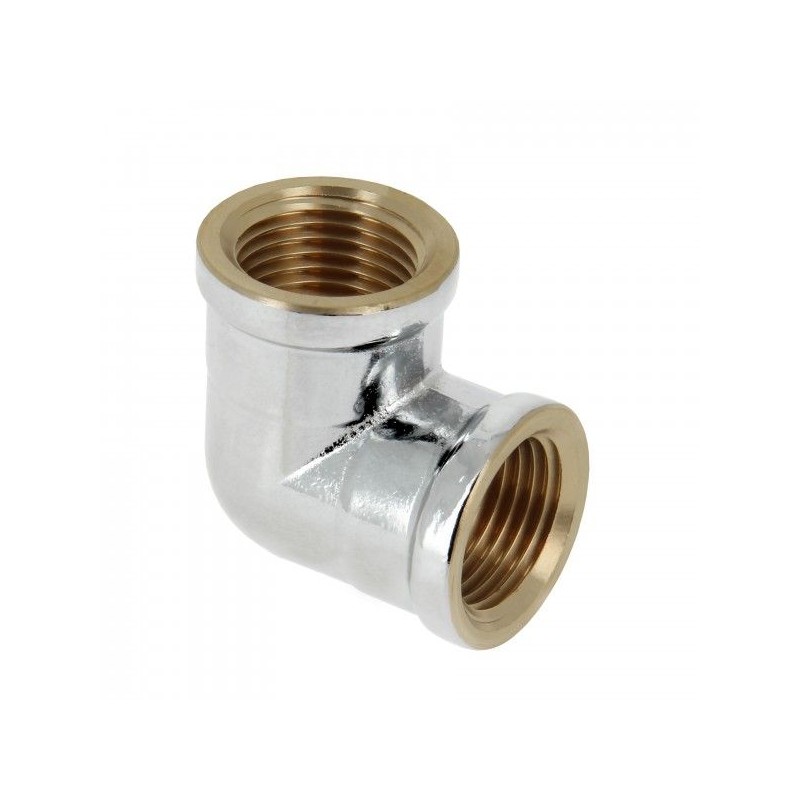 BONFIX Draad messing kniekoppeling 3/4" bi.dr. chroom