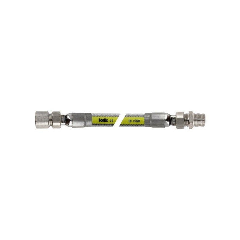 BONFIX Gasslang RVS superieur EN 14800 1/2" bi. x bu. 50 cm