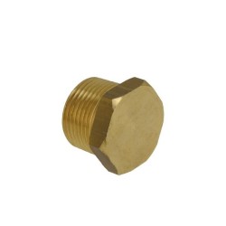 BONFIX Draad messing plug met zeskant 1" bu.dr. conisch