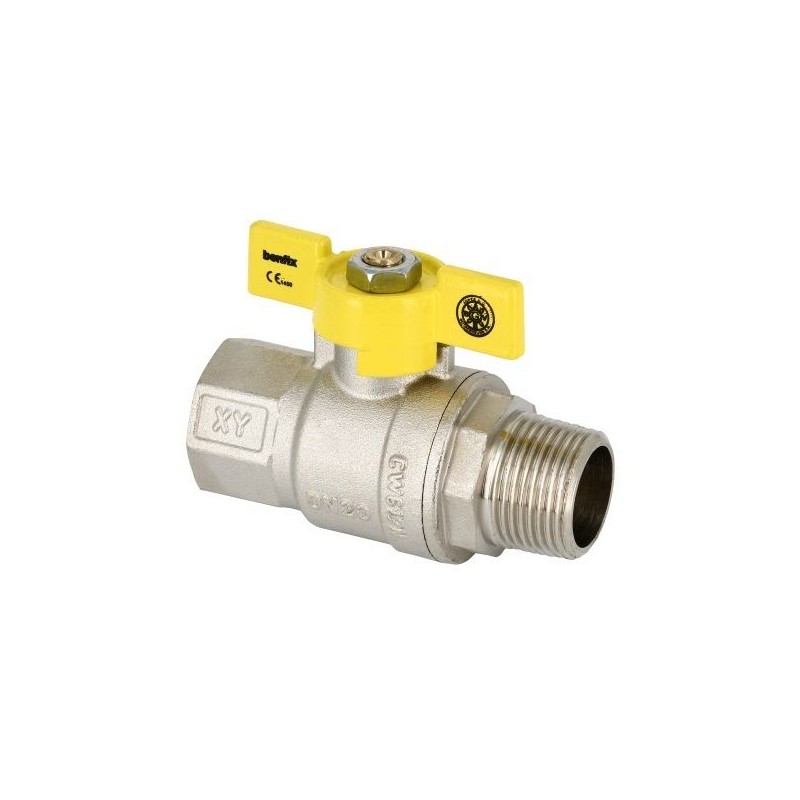BONFIX Gaskraan draad verchroomd RP 1" bi.dr. x G 1" bu.dr.
