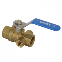 BONFIX Kogelstopkraan 1/2" x 1/2" bi.dr. met aftapgelegenheid