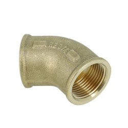 BONFIX Draad messing Bocht 45° 3/4" bi.dr. x bi.dr.
