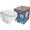 Trevi wandcloset verkort Kiwa Menir toiletzitting softclose glans wit
