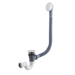 Wiesbaden luxe badplugoverloopcombinatie met clickwaste chroom
