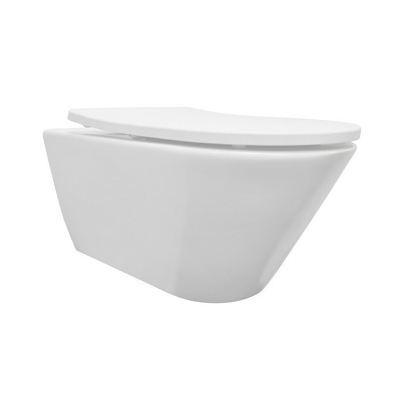 Stereo wandcloset rimless Shade slim toiletzitting softclose mat wit