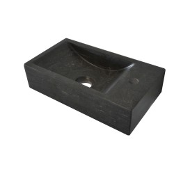 Raw fontein rechts 40x22x10 cm hardsteen gezoet