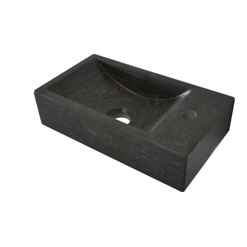 Raw fontein rechts 40x22x10 cm hardsteen gezoet