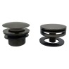 Caral afbouwdeel rond badafvoer met overloop en vulfunctie gunmetal