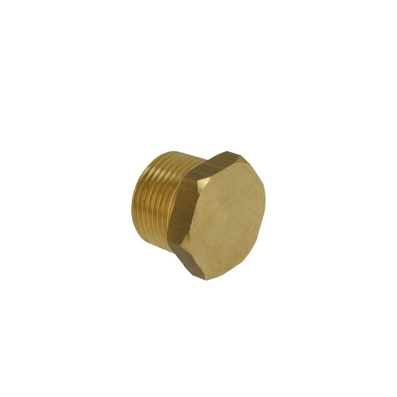 BONFIX Draad messing plug met zeskant 3/4" bu.dr. conisch