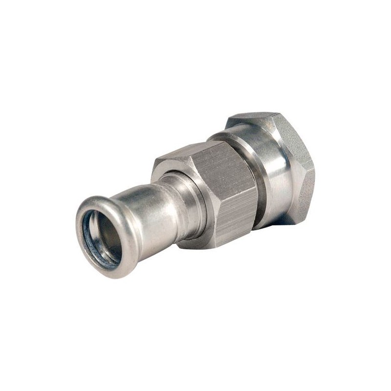 BONFIX M-press RVS-water 3-del. koppeling vlakdichtend 1" bi. x 22mm