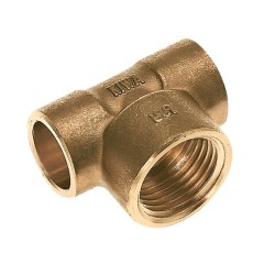 BONFIX Soldeer messing T-stuk 28 x 1" bi.dr. x 28 mm
