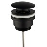 UniMatch clickwaste afvoerplug 5/4" mat zwart