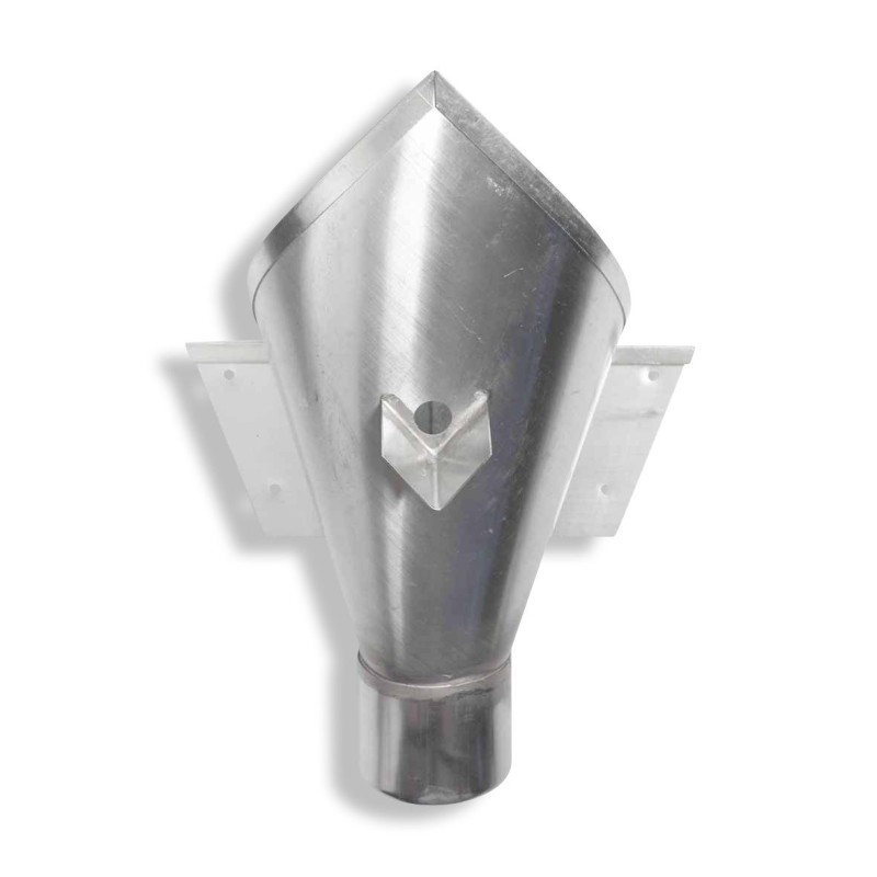 RHEINZINK Vergaarbak Trechter 100mm XL - walsblank