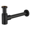 UniMatch fonteinsifon 5/4" x 32 mm mat zwart
