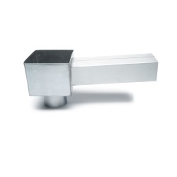 RHEINZINK Uitloop-vergaarbak combi 80mm - walsblank