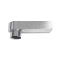 zinken stadsuitloop 60 x 100 mm - uitloop Ø80
