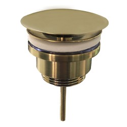 UniMatch open afvoerplug 5/4'' geborsteld messing PVD