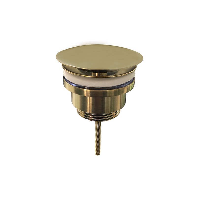 UniMatch open afvoerplug 5/4'' geborsteld messing PVD