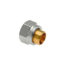 BONFIX 2-delige koppeling chroom M24 x 15 mm soldeer