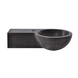 Raw fontein links rond 40x23x10 cm hardsteen gezoet
