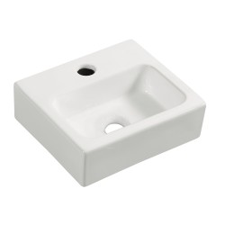 Leto mini fontein 28 x 24, 5 x 9 cm keramiek glans wit