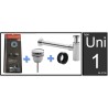 Uni-1 luxe fontein / wastafel aansluitset +sifon chroom