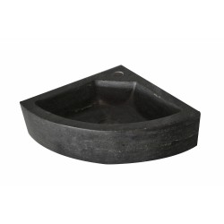 Raw hoekfontein 30x30x10 cm hardsteen gezoet
