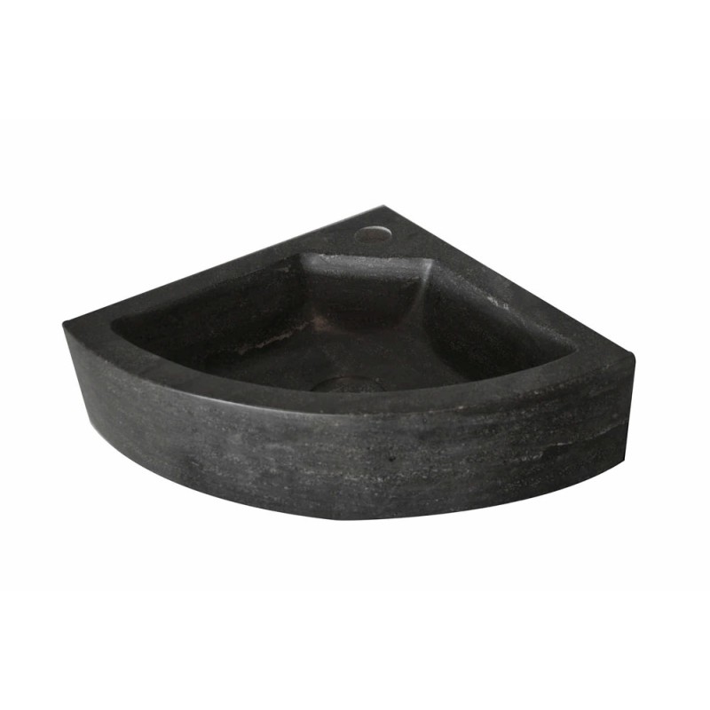 Raw hoekfontein 30x30x10 cm hardsteen gezoet