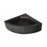 Raw hoekfontein 30x30x10 cm hardsteen gezoet