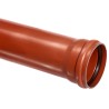rioleringsbuis SN4 125 mm roodbruin 5 mtr. Ringmof