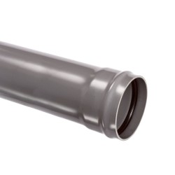 rioleringsbuis SN4 125 mm grijs 5 mtr. Ringmof