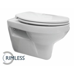 Trevi wandcloset rimless Ultimo 3.0 toiletzitting softclose glans wit