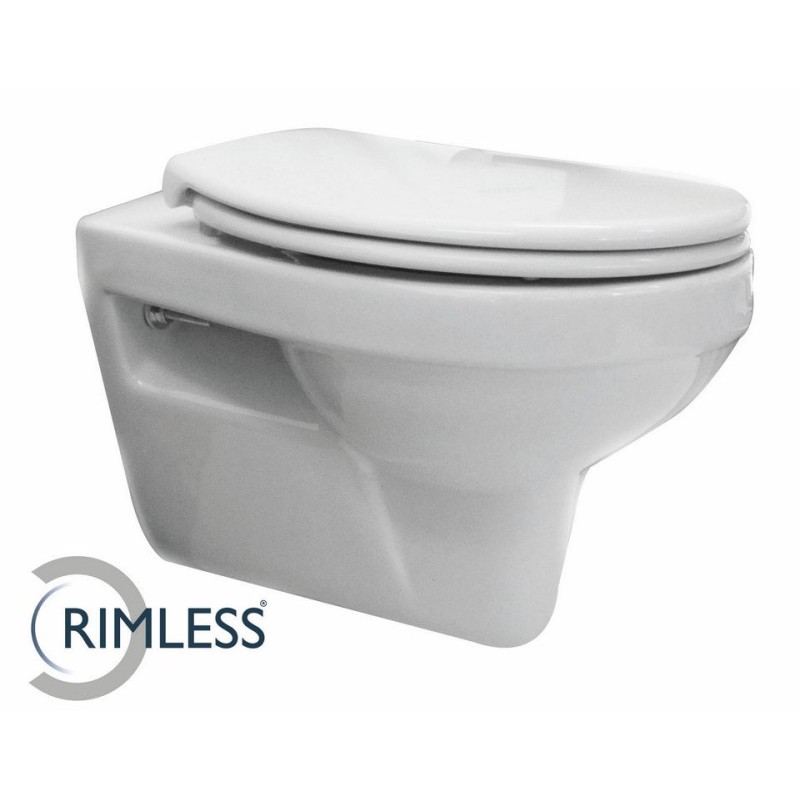 Trevi wandcloset rimless Ultimo 3.0 toiletzitting softclose glans wit