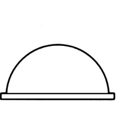 Rezi halve rubber bal BB 4345