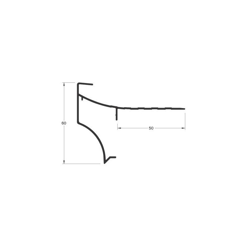 daktrim Modernline Angle 60x50 mm