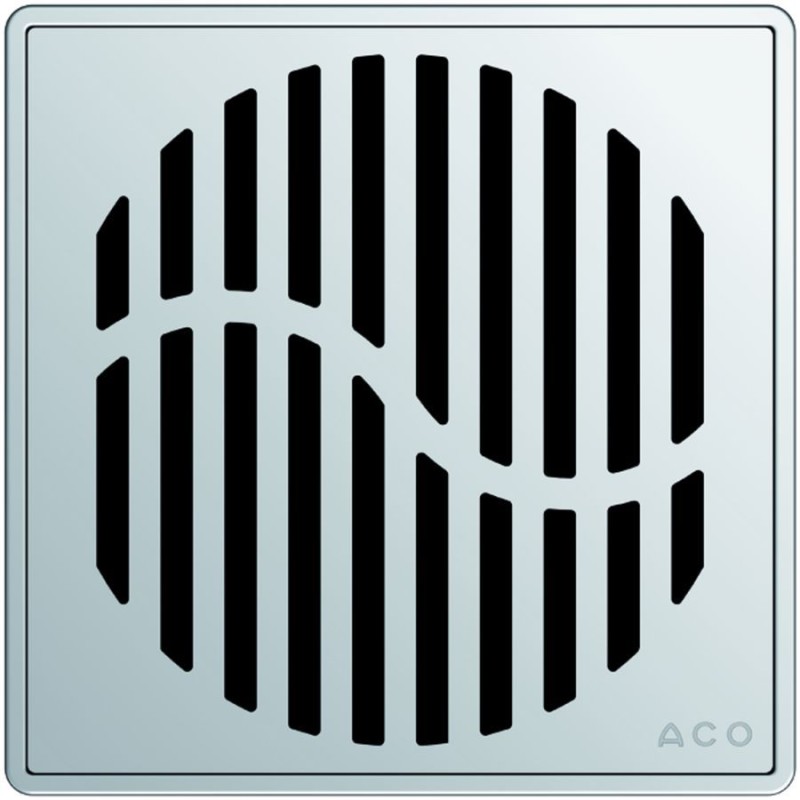 ACO Showerdrain Easyflow designrooster vierkant Wave