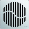 ACO Showerdrain Easyflow designrooster vierkant Wave