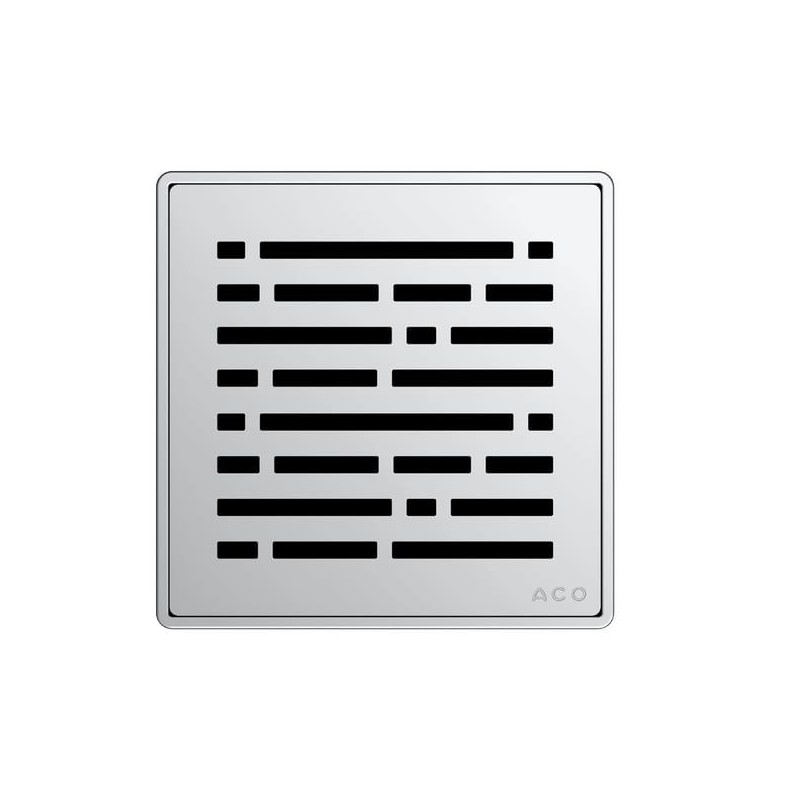ACO Showerdrain Easyflow designrooster vierkant Mix