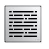 ACO Showerdrain Easyflow designrooster vierkant Mix