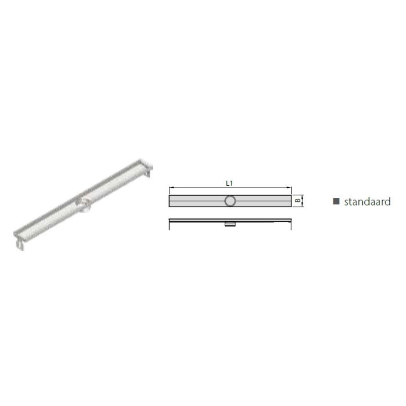 ACO FlexDrain E douchegoot  587mm