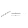 ACO FlexDrain E douchegoot  587mm