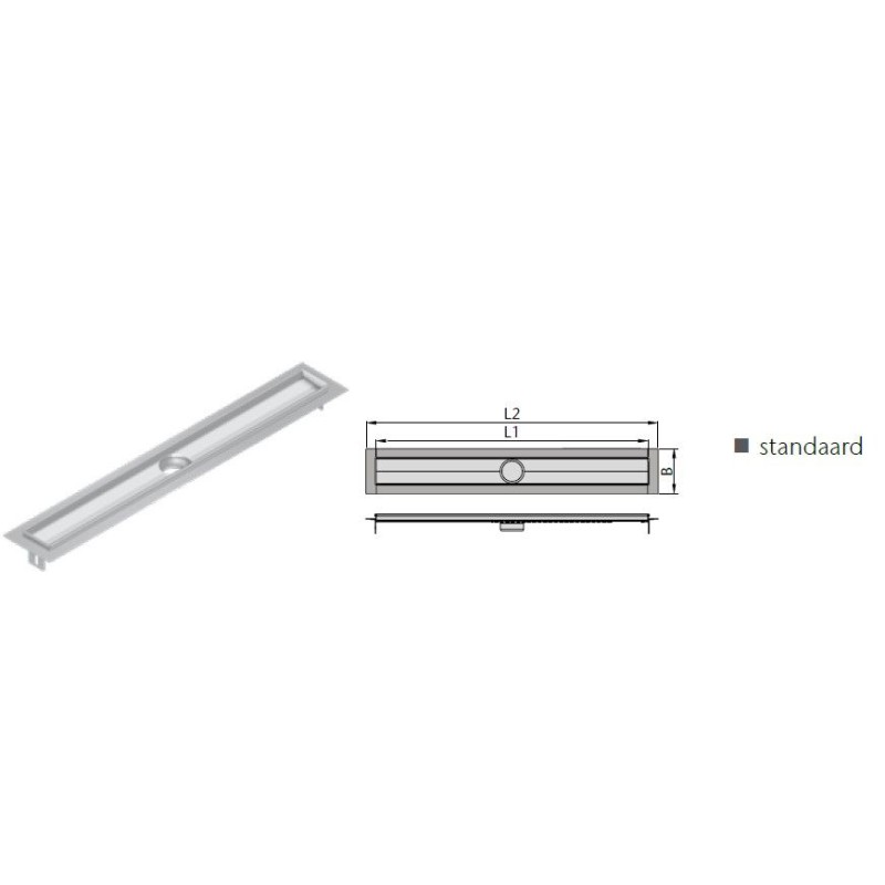 ACO FlexDrain E douchegoot 1087 VF