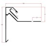 Roval-77 aluminium daktrim 100 x 100 mm