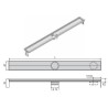 ACO FlexDrain E douchegoot  987mm