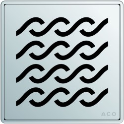 ACO Showerdrain Easyflow designrooster vierkant Hawaii